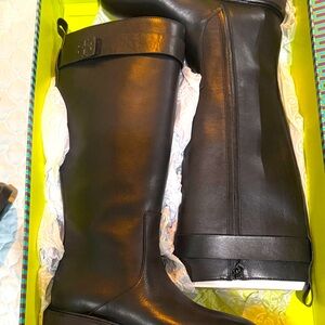 Tory Burch Black Over the Knee Boots